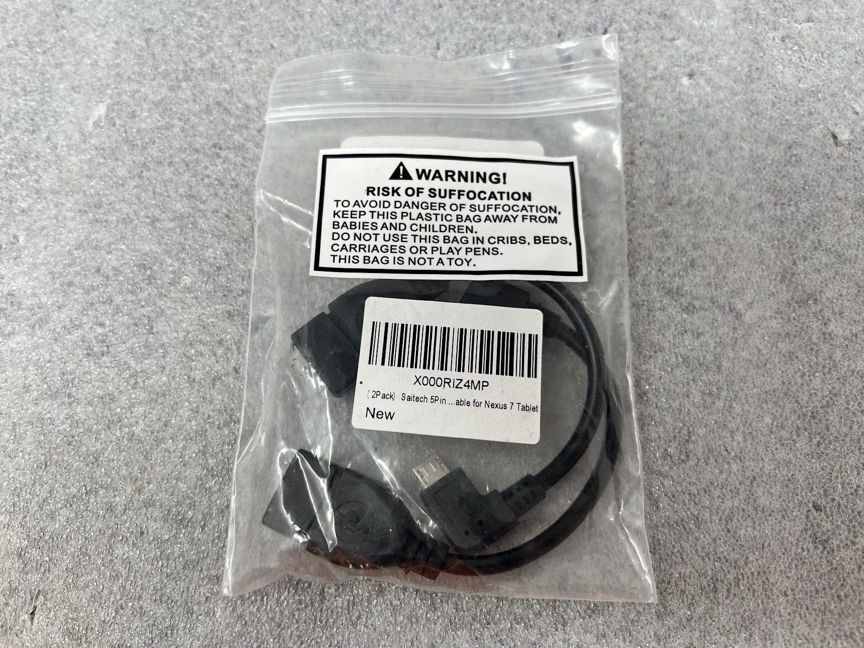 2 Pack SiaTech 5Pin Cable for Nexus 7 Tablet - Image 2