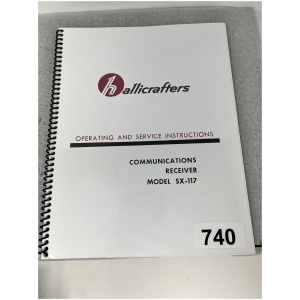 Hallicrafters SX-117 Operating & Service Instructions