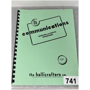 Hallicrafters SX-100 Operating & Service Instructions
