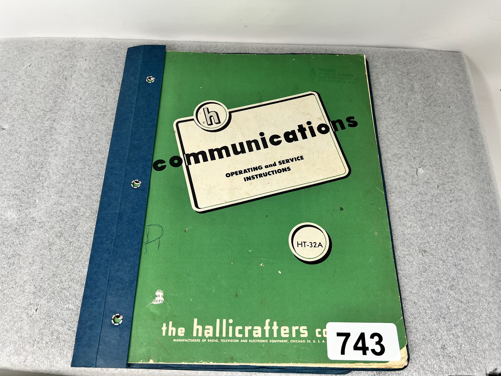 Hallicrafters HT-32A Operating & Service Instructions