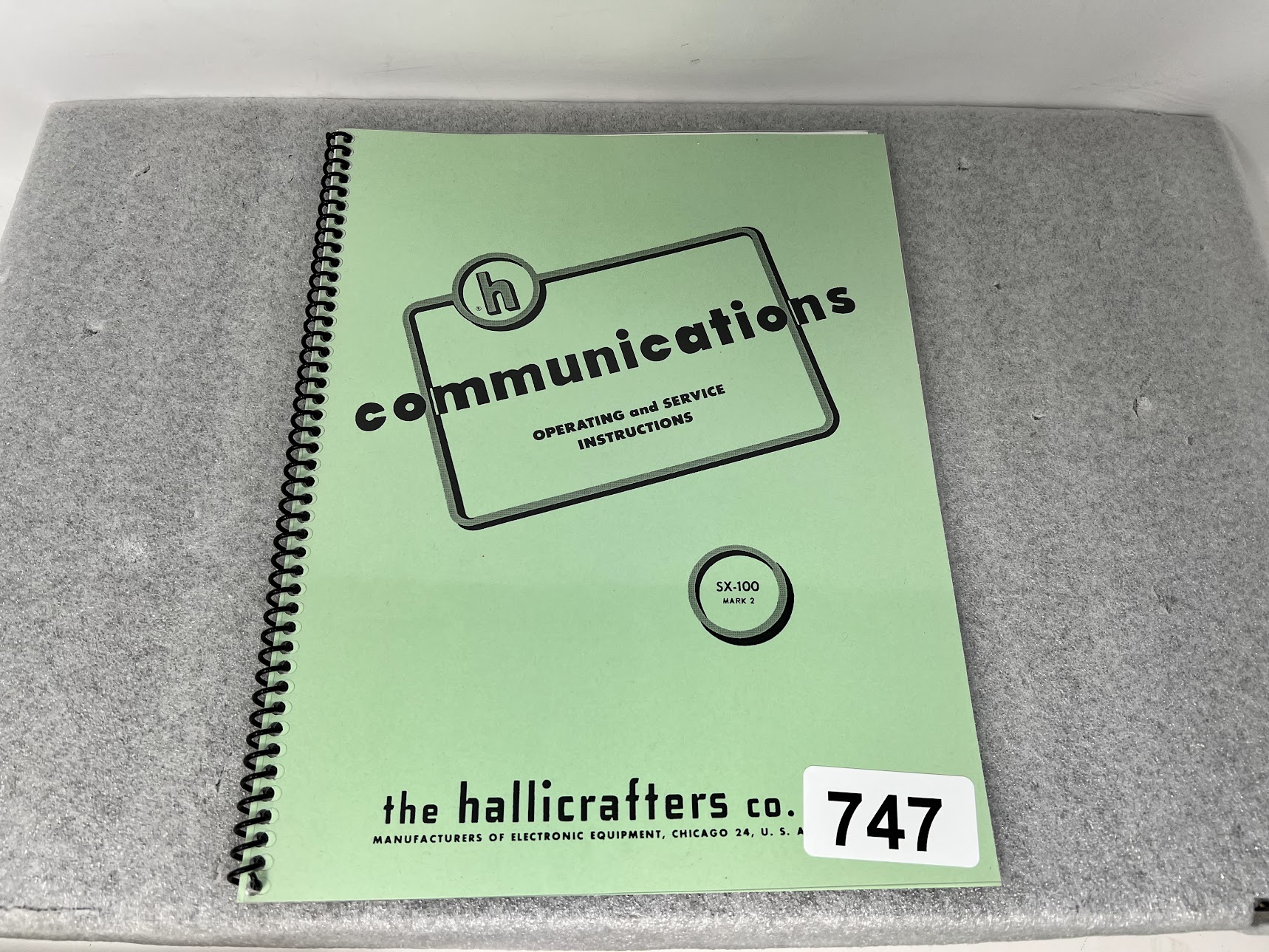 Hallicrafters SX-100 MARK 2 Operating & Service Instructions