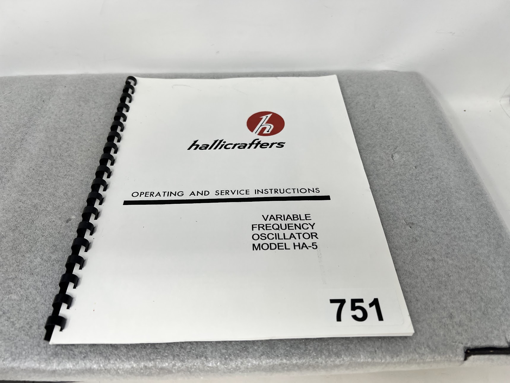 Hallicrafters Operating & Service Instructions for HA-5