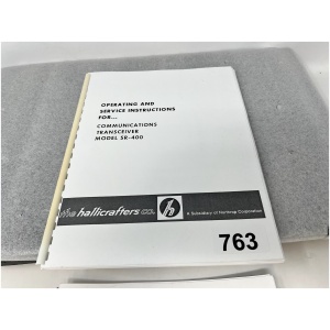 Hallicrafters SR-400 "Communications Transceiver" Operating & Service Instructions
