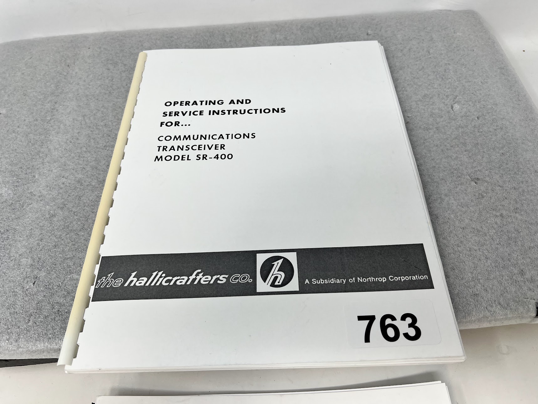 Hallicrafters SR-400 "Communications Transceiver" Operating & Service Instructions