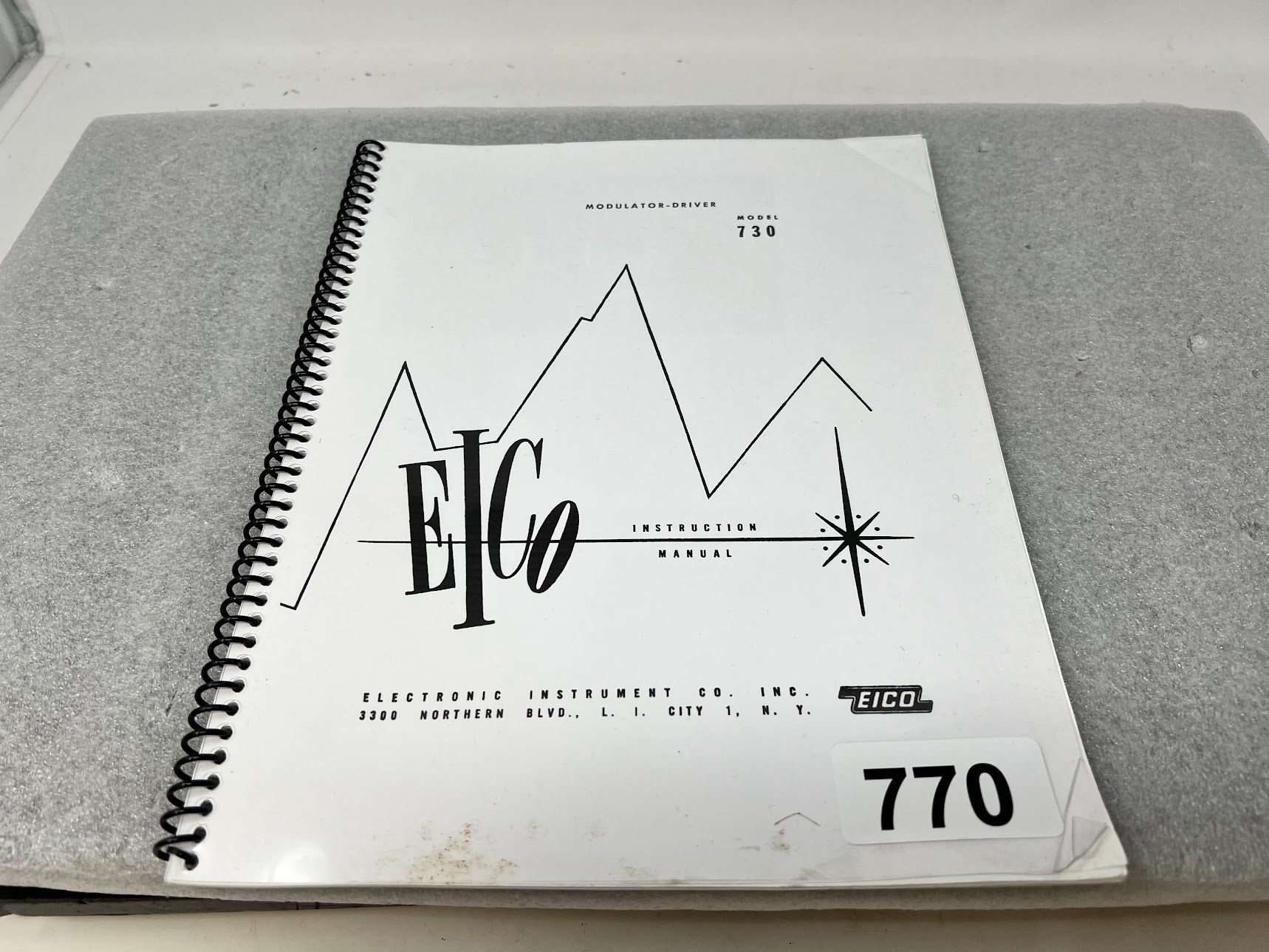 EICO 730 "Modulator-Driver" Instruction Manual