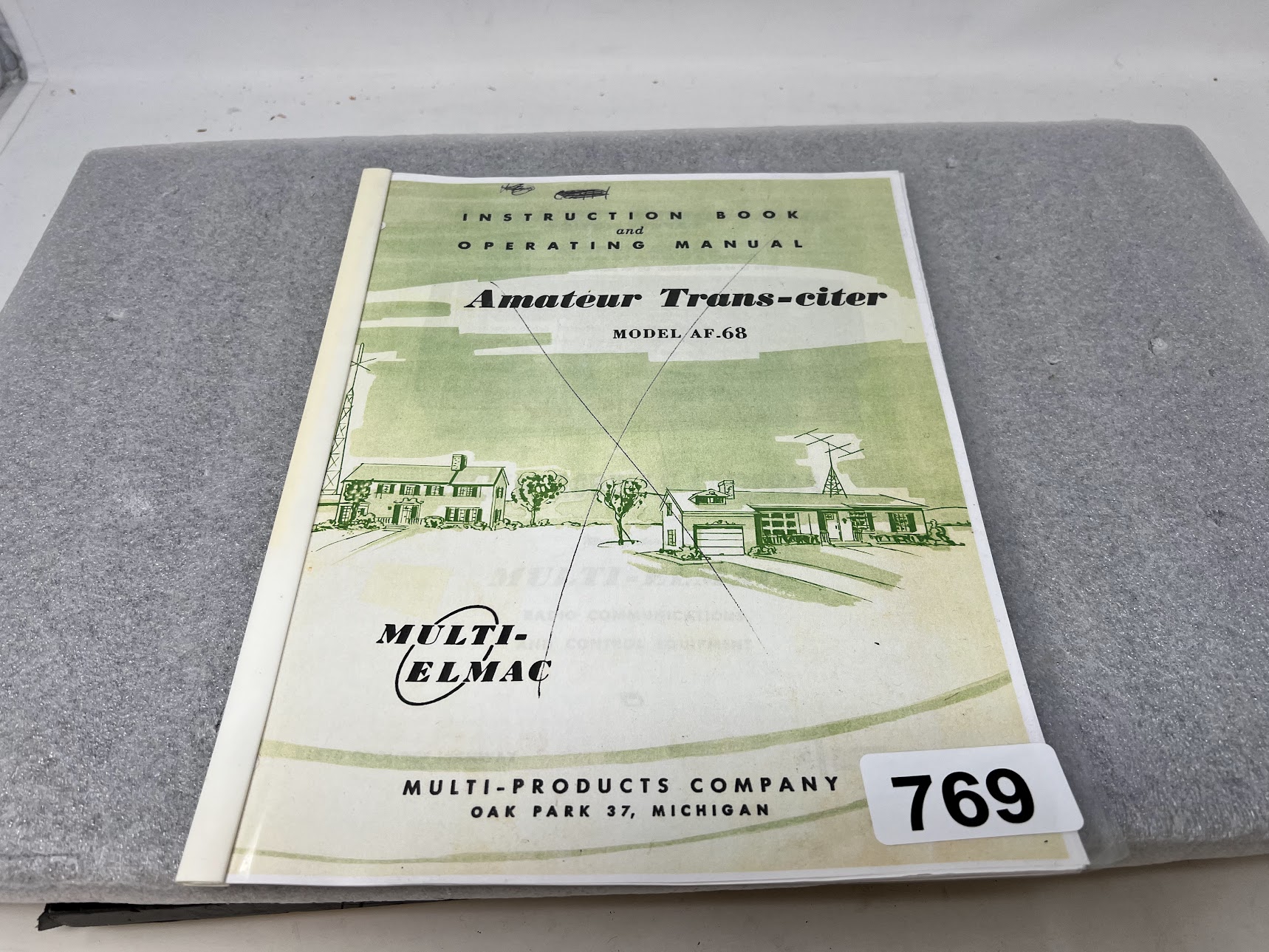 Multi-Elmac AF-68 Amateur Trans-Citer Instruction Book & Operating Manual