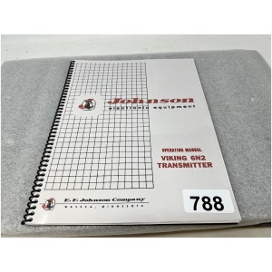 Johnson Electronic Equipment Operating Manual for Viking 6N2 Transmitter