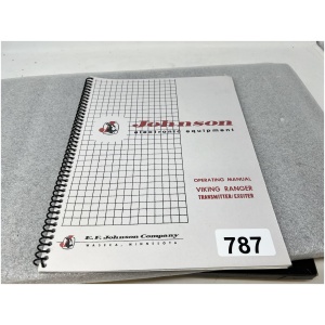 Johnson Electronic Equipment Operating Manual for Viking Ranger