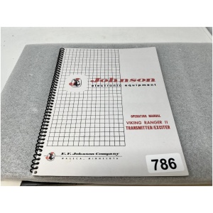Johnson Electronic Equipment Operating Manual for Viking Ranger II