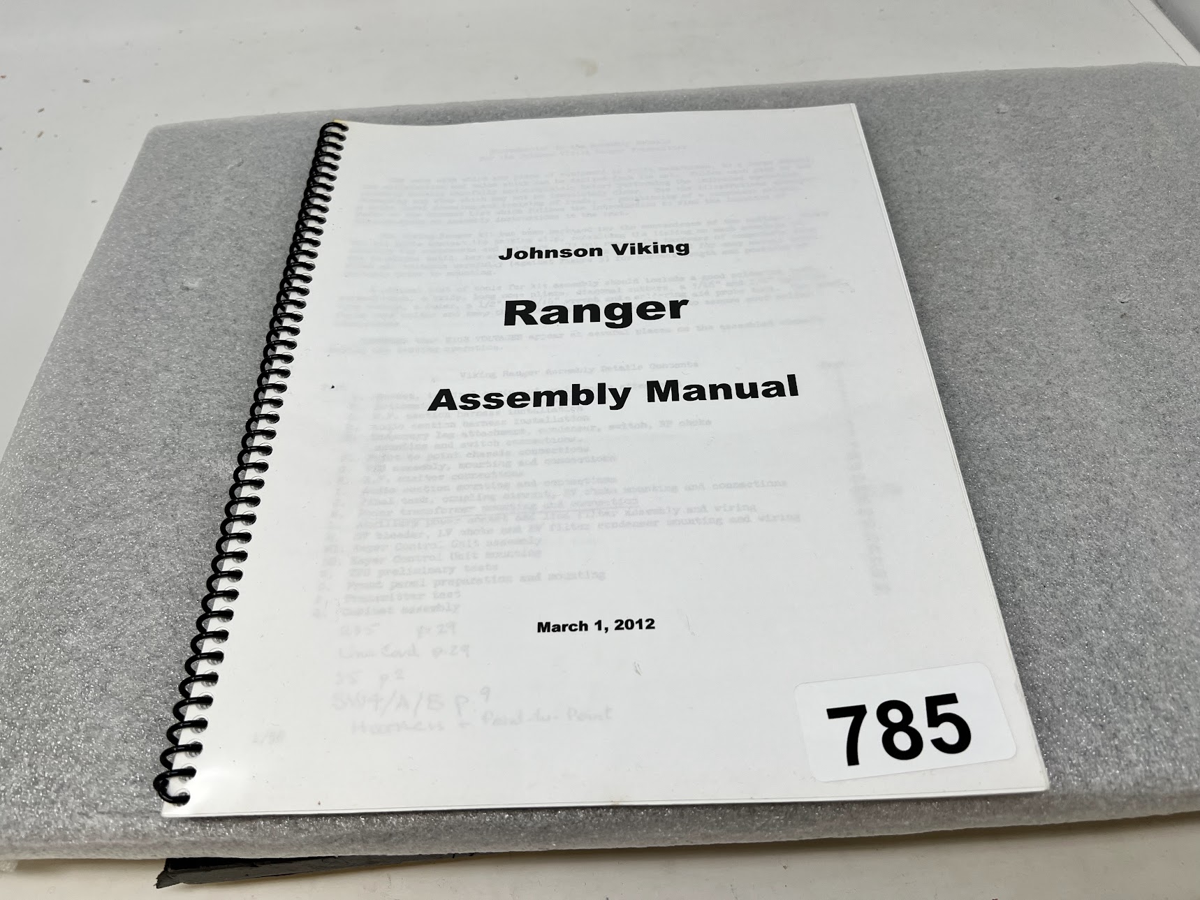Johnson Viking Ranger Assembly Manual