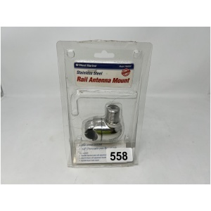 West Marine Stainless Steel Rail Antenna Mount