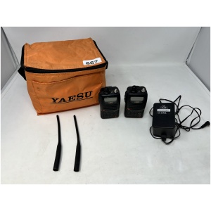 YAESU FT-50R VU Dual Band Transceiver Set