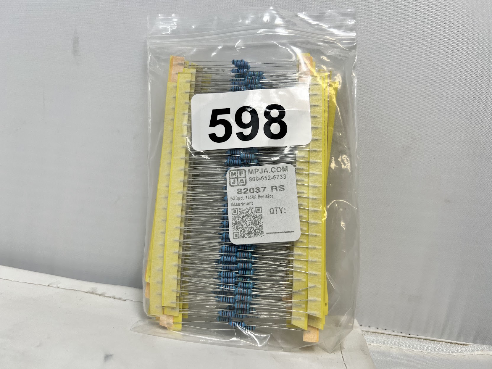 520pc 1/4W Resistor Assortment : 32037-RS
