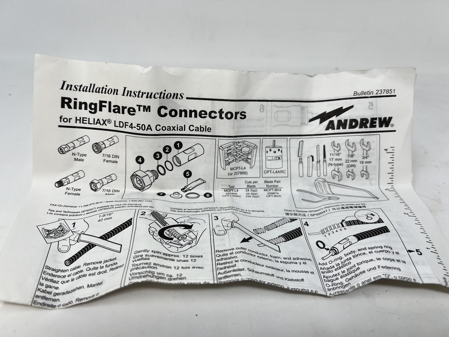 ANDREW L4PNM-RC RingFlare N Male Connector - Image 4
