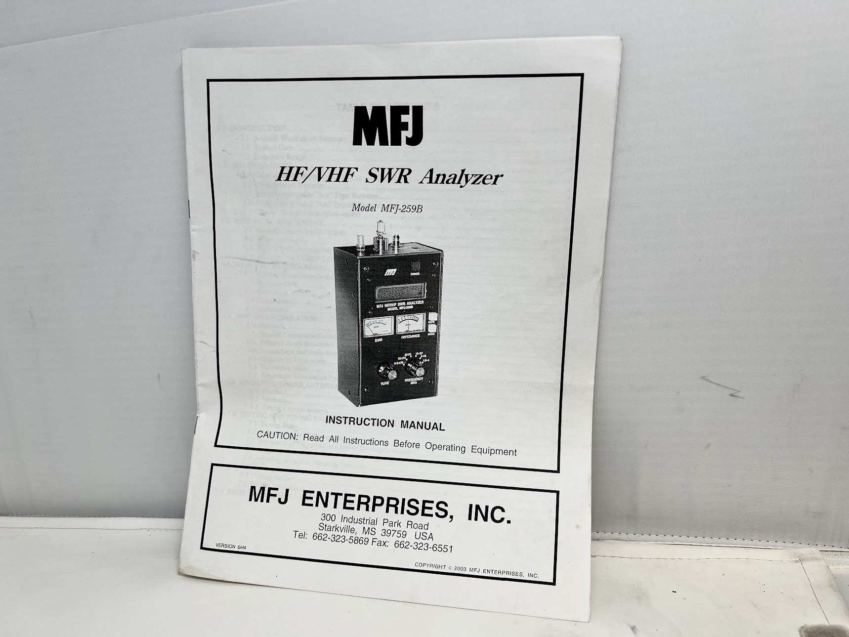 MFJ-259B HF/VHF SWR Analyzer - Image 7