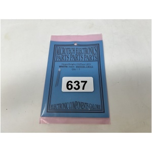 Microtech Electronics HyperBright / HiFlux LED WHITE 3mm : MTHB-1WH3