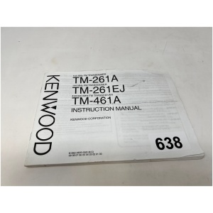 KENWOOD TM-261A, TM-261EJ, TM-461A Instruction Manual