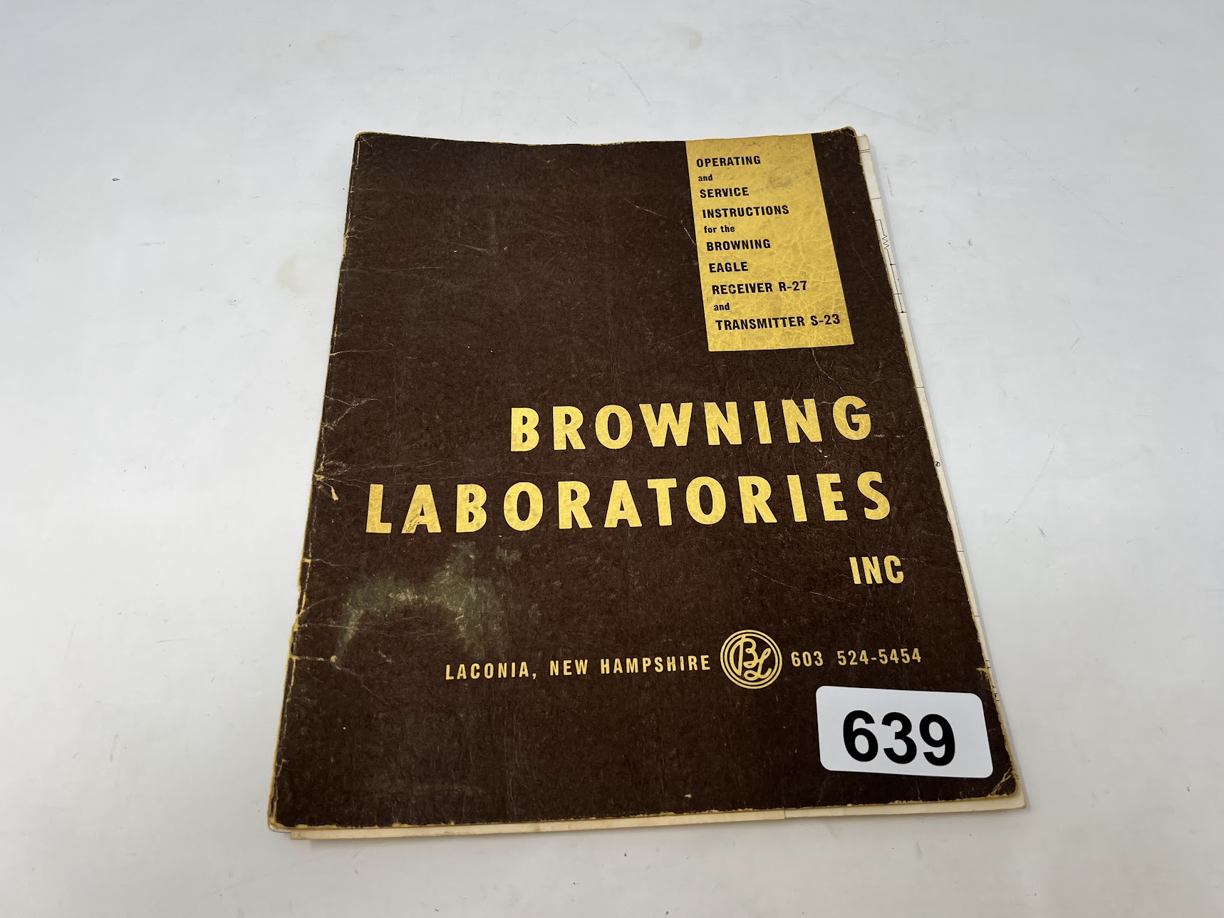 Browning Eagle Receiver R-27 and Transmitter S-23 Manual