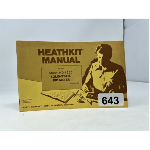 HEATHKIT MANUAL For HD-1250 Solid State Dip Meter