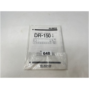 ALINCO DR-150 VHF/FM Mobile Transceiver Instruction Manual