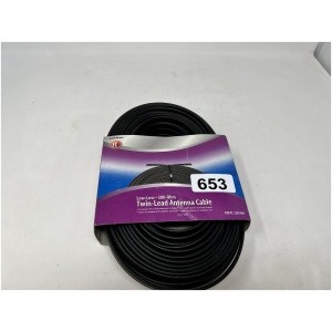 100FT Twin Lead Antenna Cable : Low-Loss / 300-Ohm