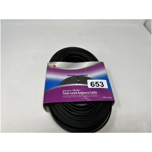 100FT Twin Lead Antenna Cable : Low-Loss / 300-Ohm