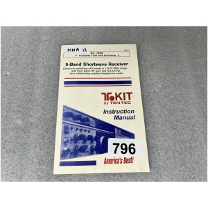 TenTec Instruction Manual for 9-Band Shortwave Receiver