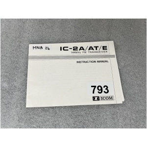 ICOM IC-2A/AT/E Instruction Manual