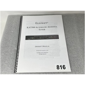 Elecraft KAT500 Automatic Antenna Tuner