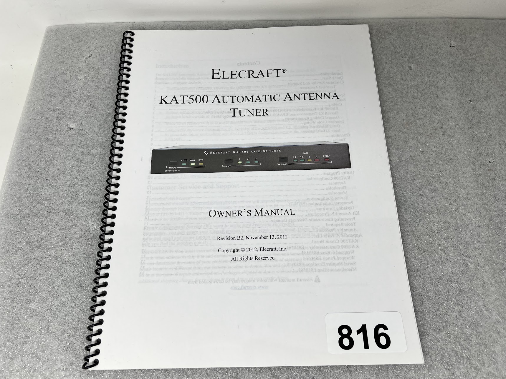 Elecraft KAT500 Automatic Antenna Tuner