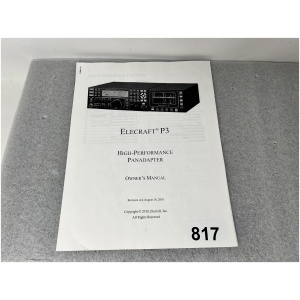 Elecraft P3 High-Performance Panadapter Owners Manual