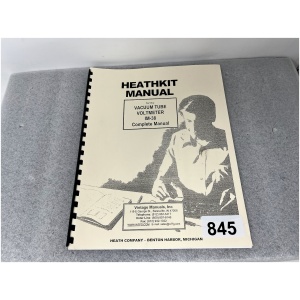 HEATHKIT Complete Manual for IM-38 Vacuum Tube Voltmeter