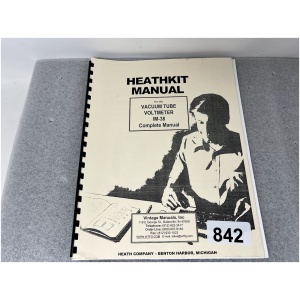 HEATHKIT Complete Manual for IM-38 Vacuum Tube Voltmeter