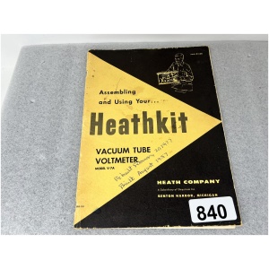 HEATHKIT Assembly Manual for V-7A Vacuum Tube Voltmeter