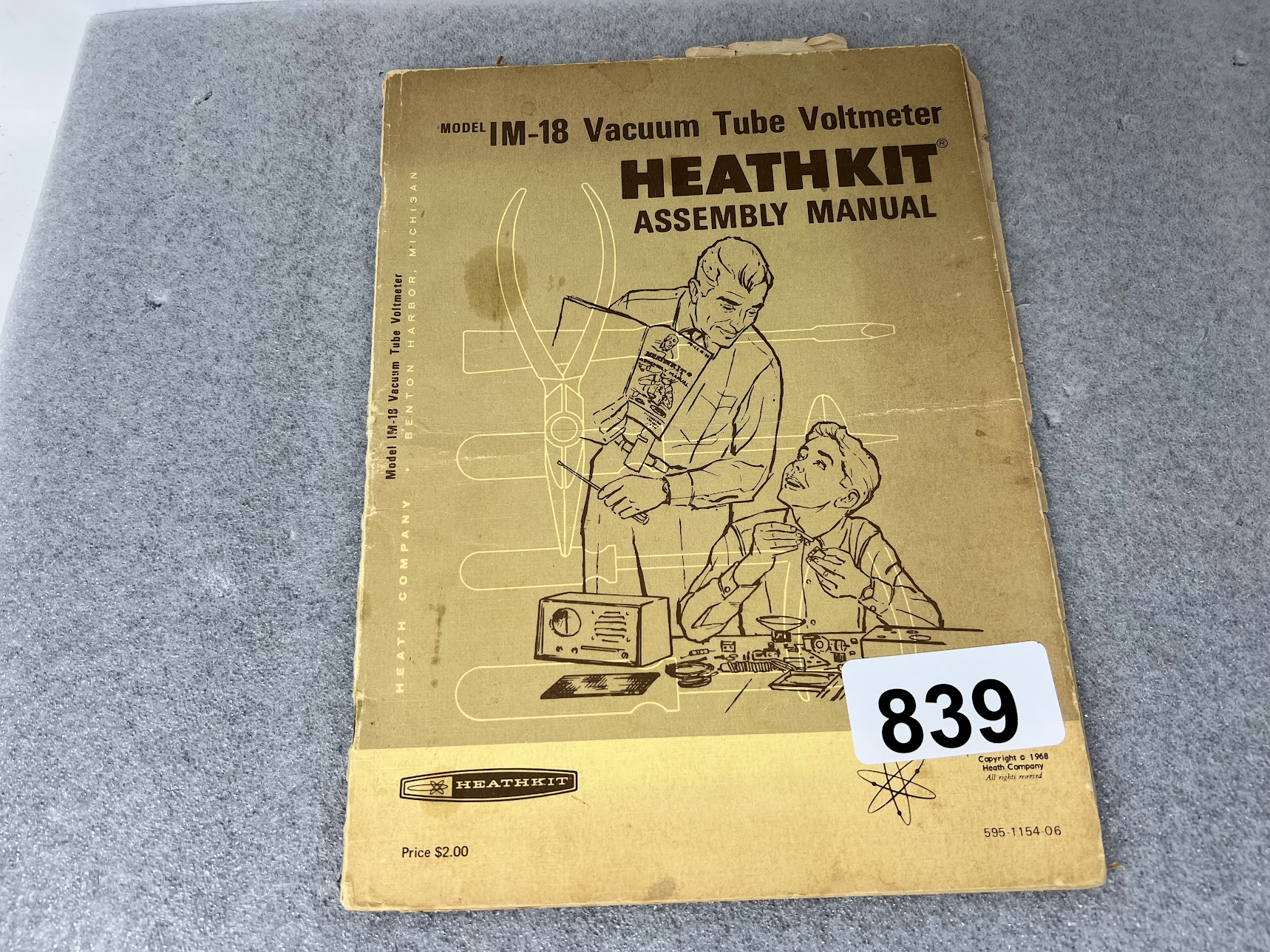 HEATHKIT Assembly Manual for IM-18 Vacuum Tube Voltmeter