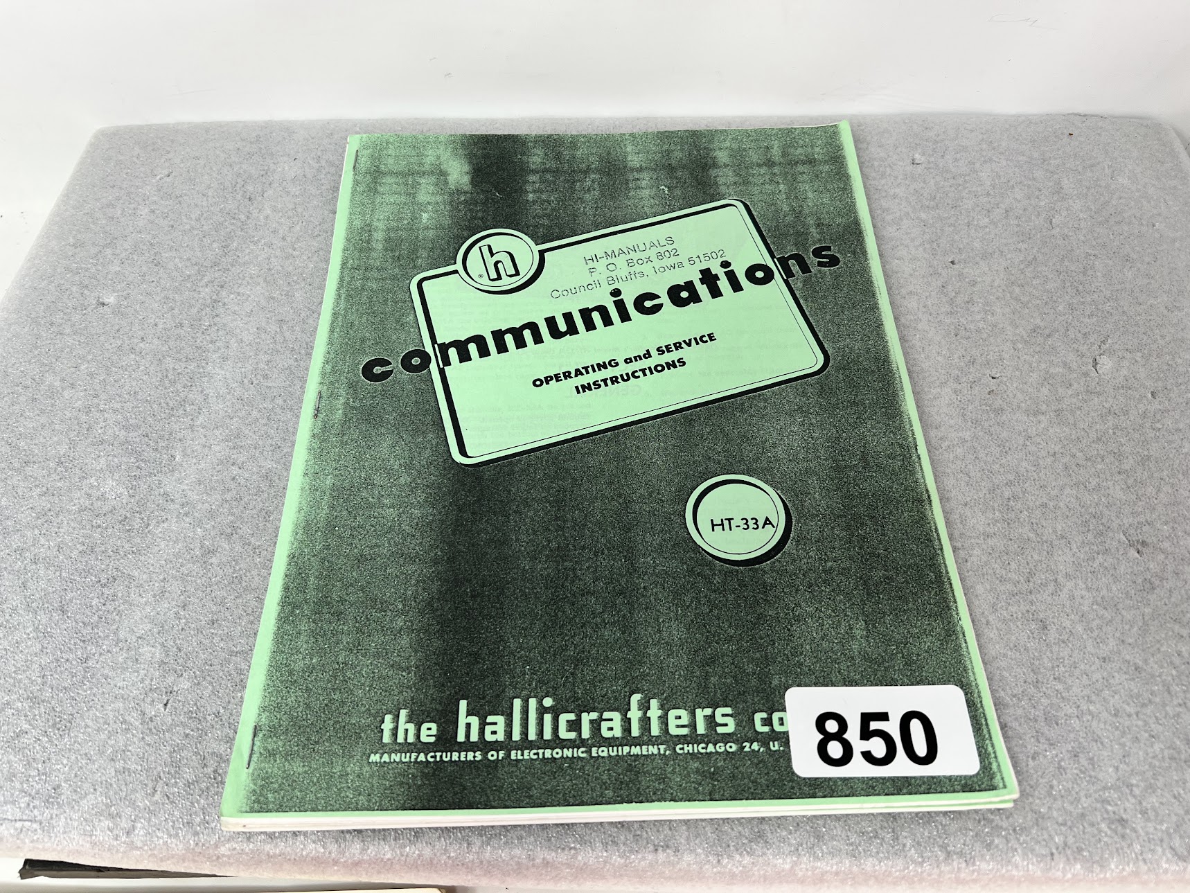 Hallicrafters HT-33A Operating & Service Instructions