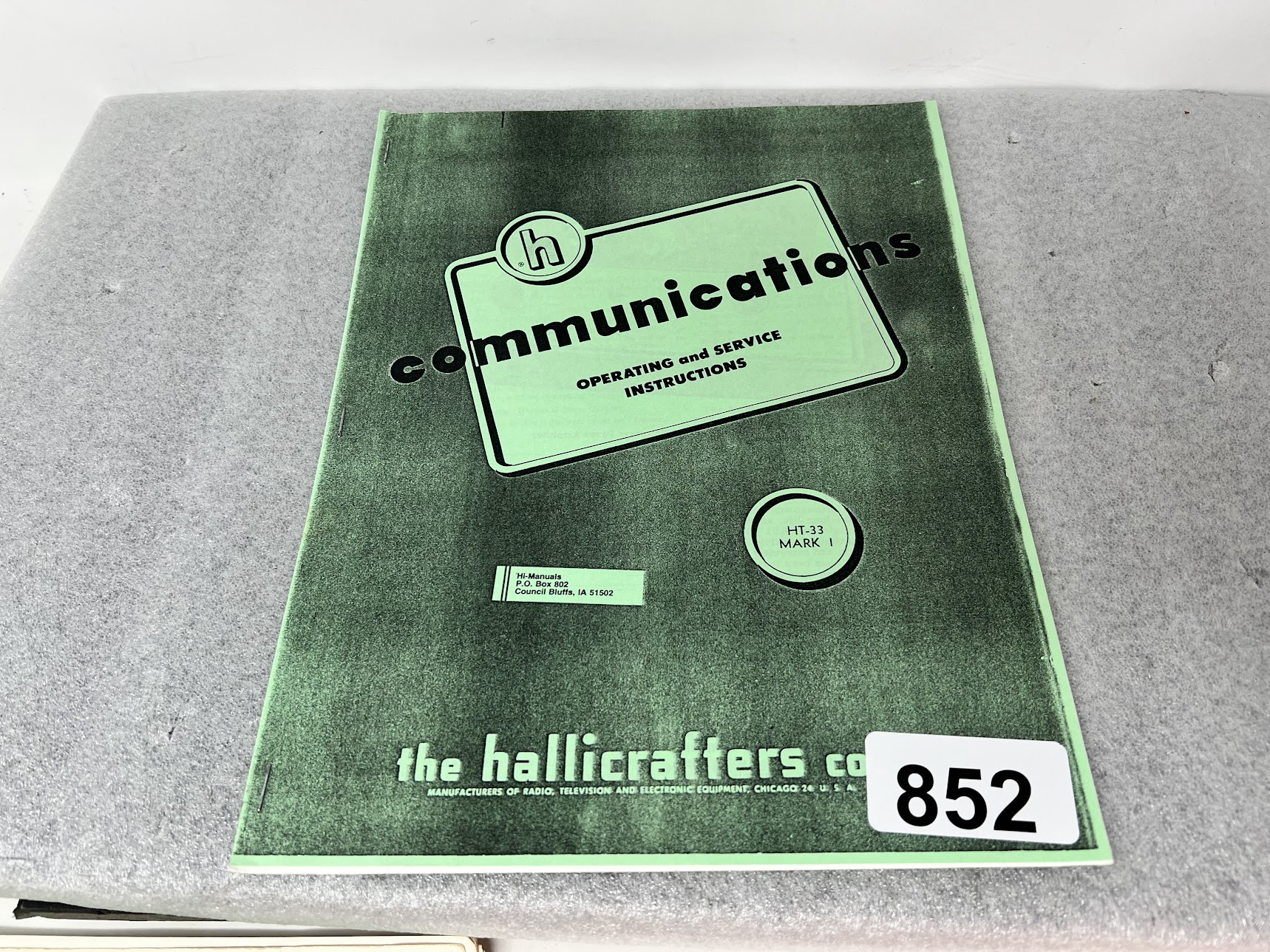Hallicrafters HT-33 MARK I Operating & Service Instructions