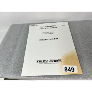 Telex hy-gain T2X - Rotator Owners Manual