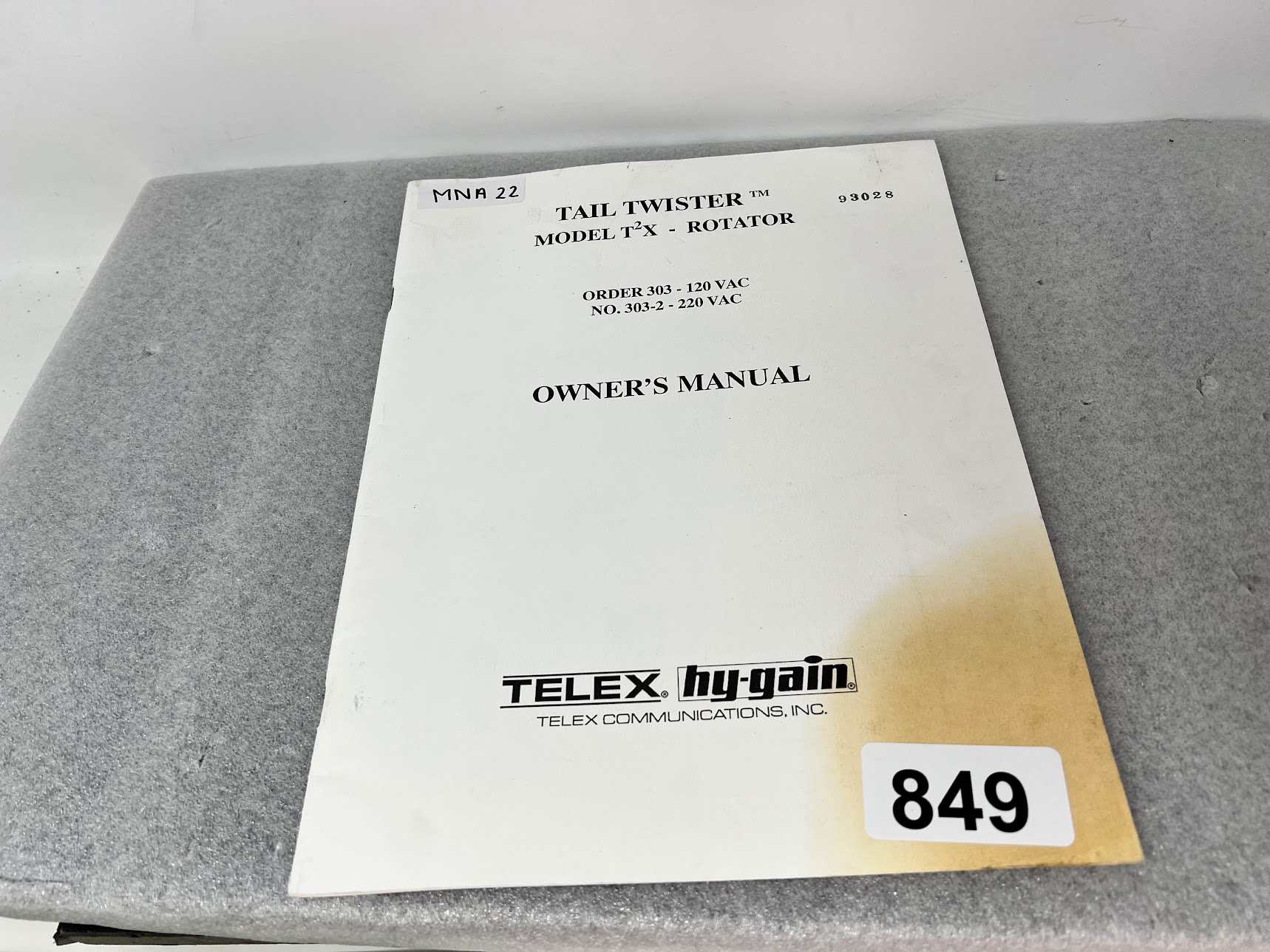 Telex hy-gain T2X - Rotator Owners Manual