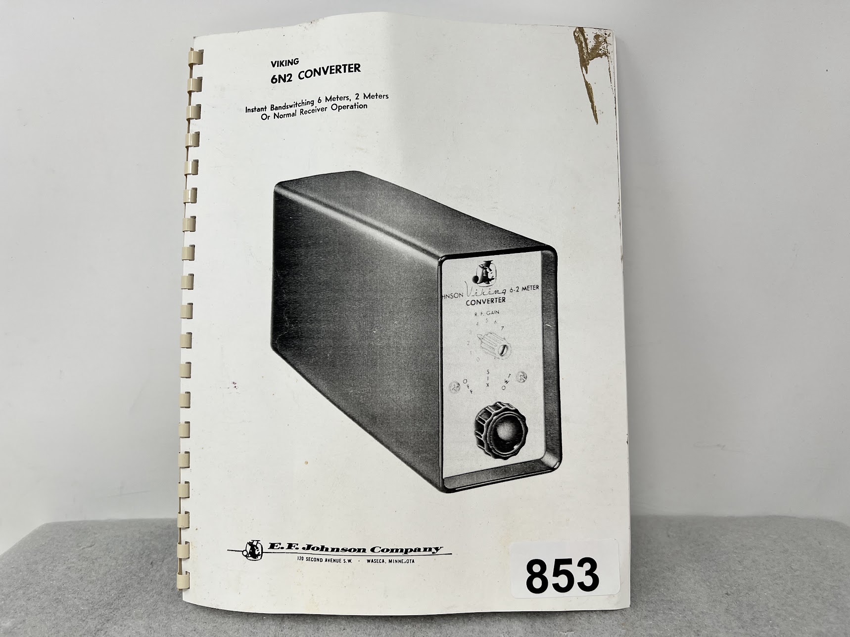 E.F Johnson Viking 6N2 Converter Operation Manual