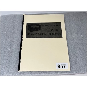 DRAKE 2-A Communication Receiver Instruction Book