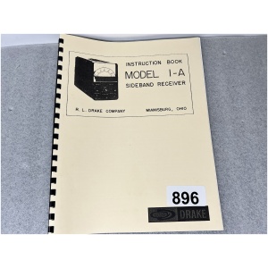 DRAKE I-A Sideband Receiver Instruction Book