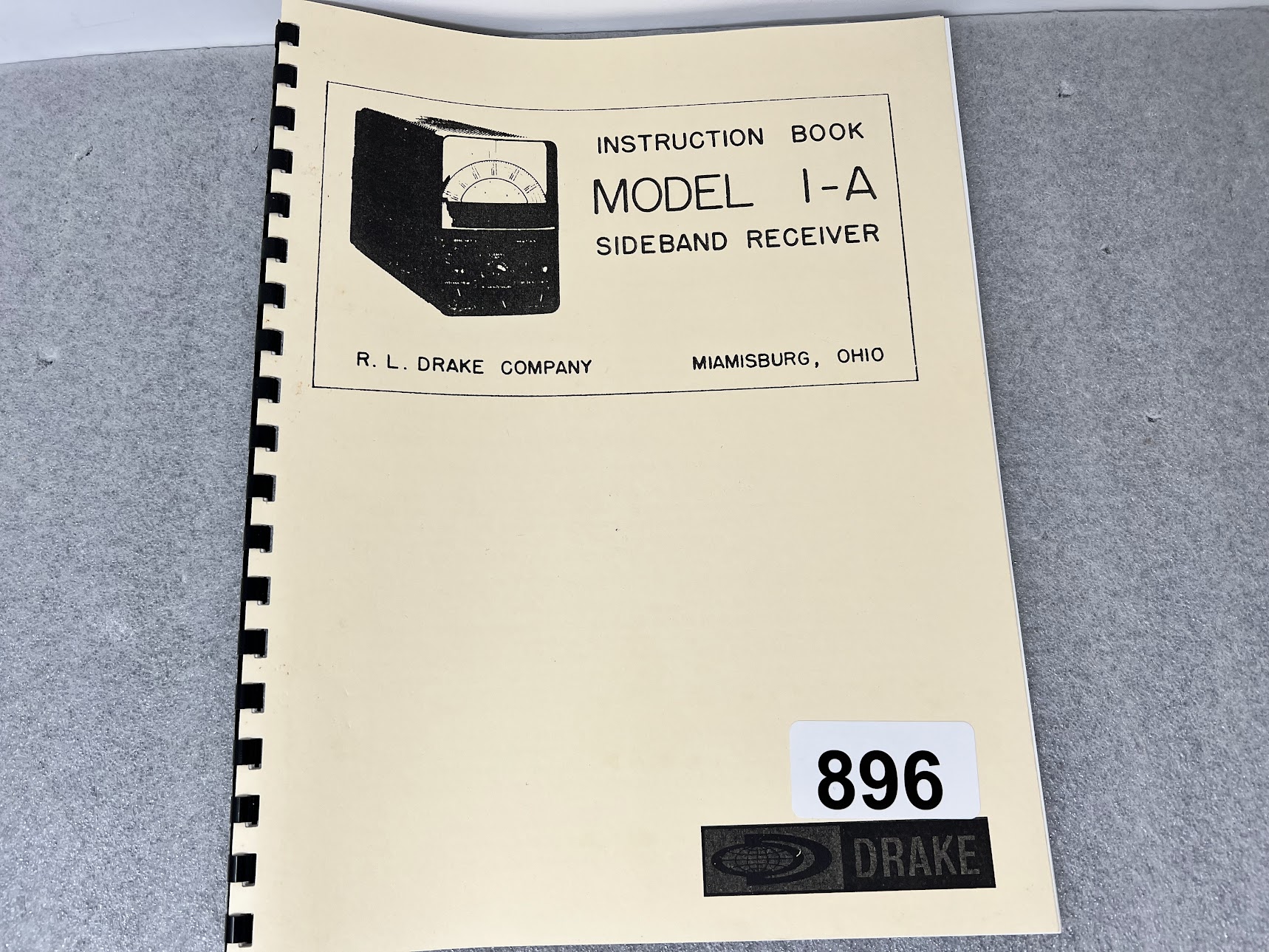 DRAKE I-A Sideband Receiver Instruction Book