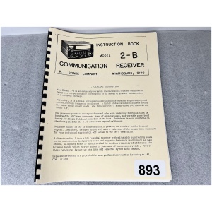 DRAKE 2-B Communication Receiver Instruction Book