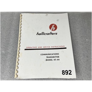 Hallicrafters HT-44 Operating & Service Instructions