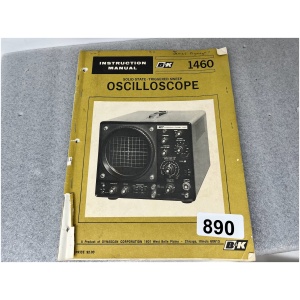 B&K Instruction Manual for Solid-State Triggered Sweep OSCILLOSCOPE