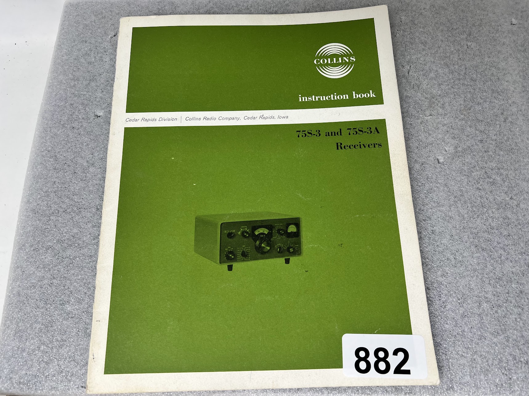 COLLINS Instruction Book for 75S-3 & 75S-3A Receivers