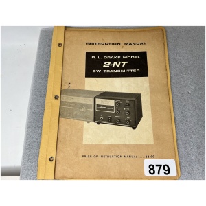 R. L. DRAKE 2-NT CW Transmitter Instruction Manual