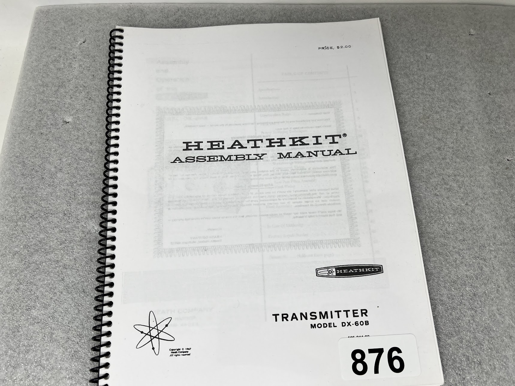 HEATHKIT DX-60B Transmitter "Assembly Manual"