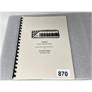 DX Solutions SAS-6 Smart Antenna Switch Installation & User Manual